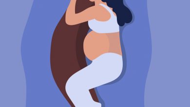 وضعيات النوم للحامل