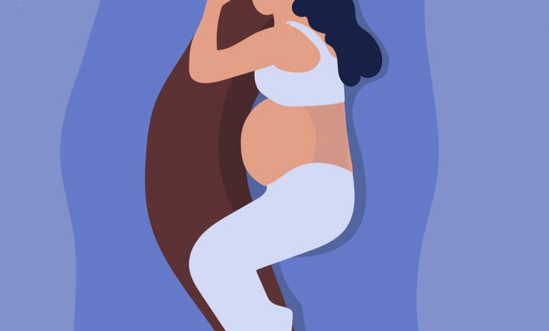 وضعيات النوم للحامل